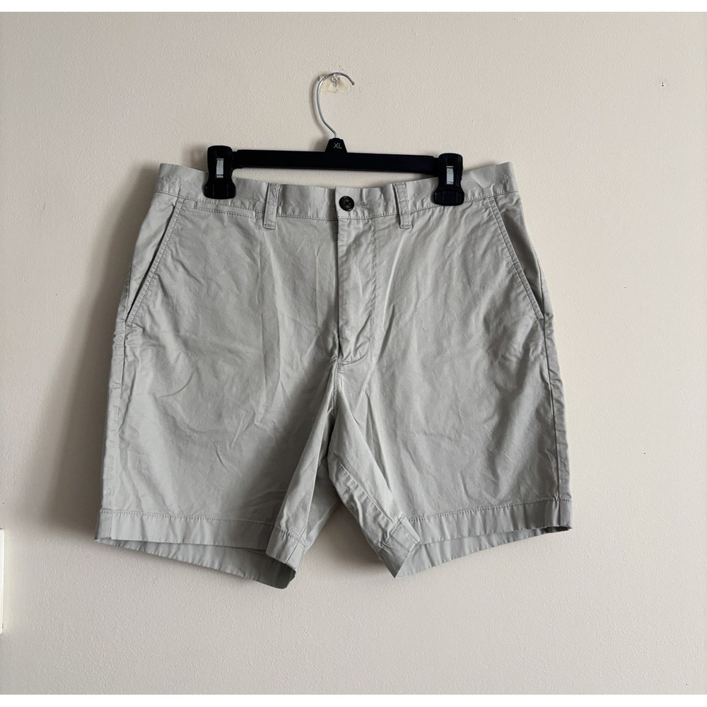 LOT OF TWO J Crew Oarsman 7"‎ Portstrider Stretch Chino Shorts Mens 32